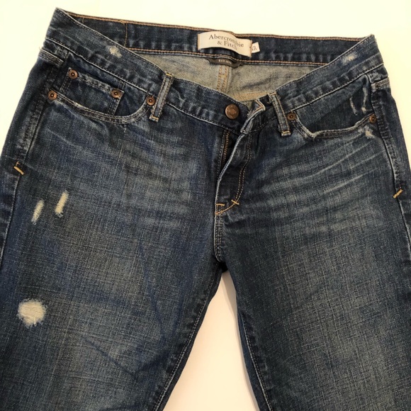 Abercrombie & Fitch Madison Flare Distressed Jeans - Picture 2 of 7